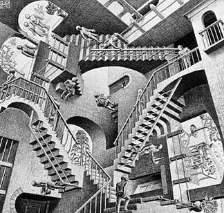 Relativity, 1953 – M.C. Escher